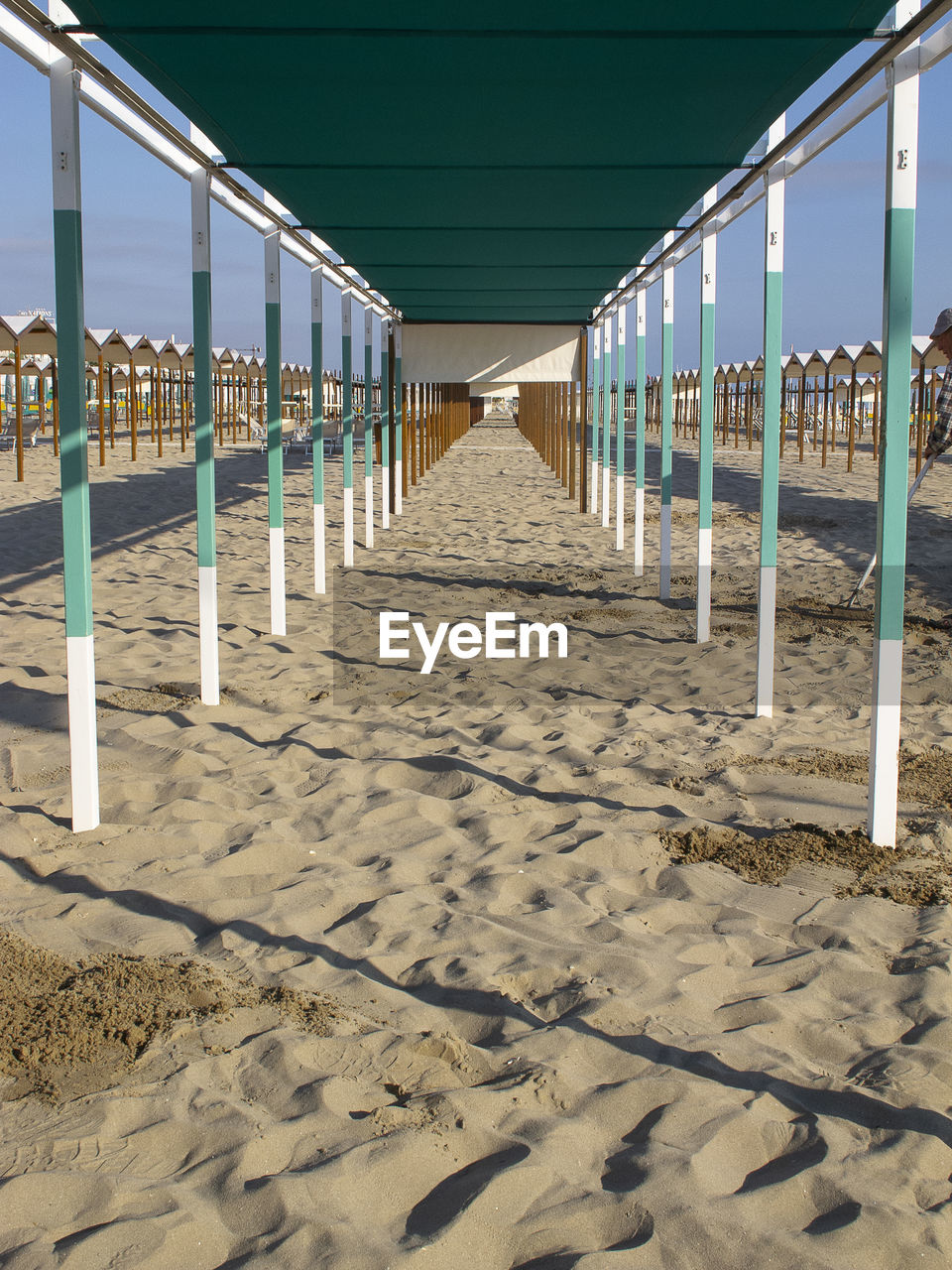 View of empty beach