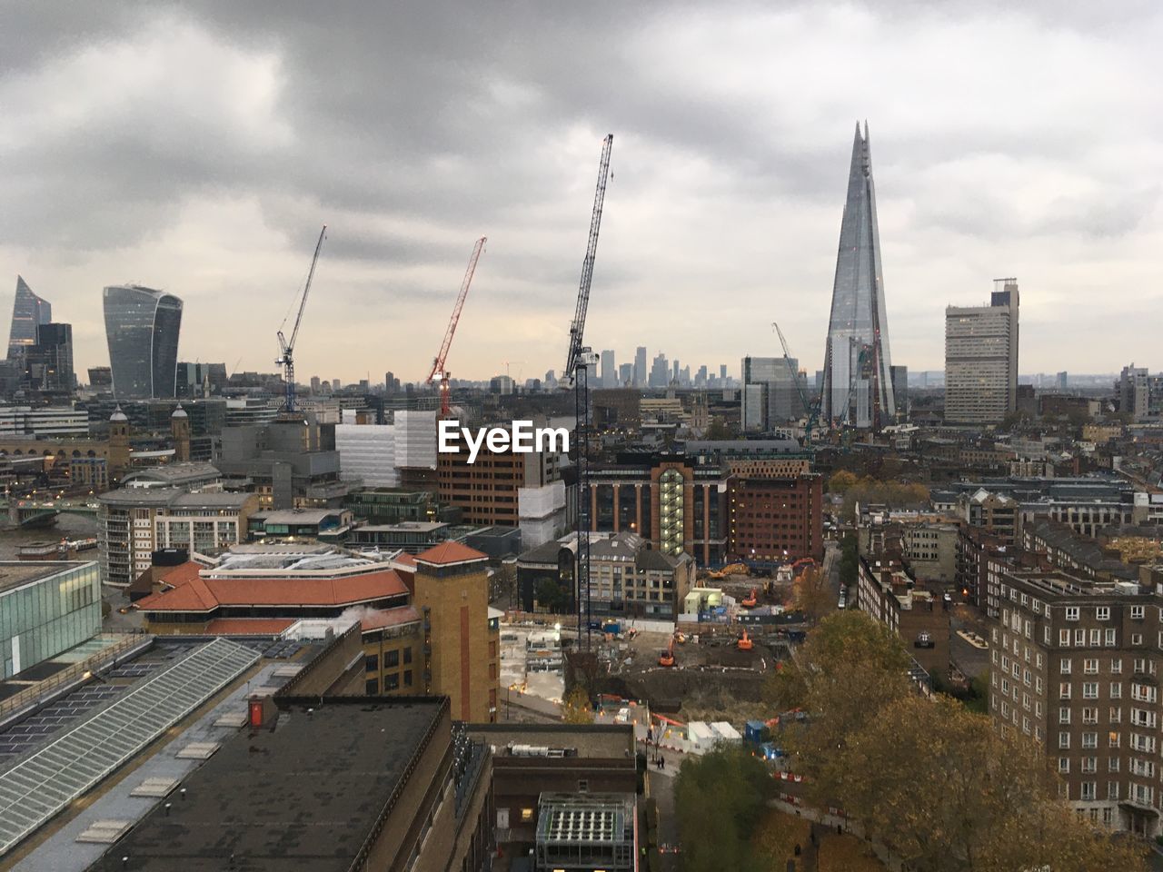 View from tate modern of the shard in london