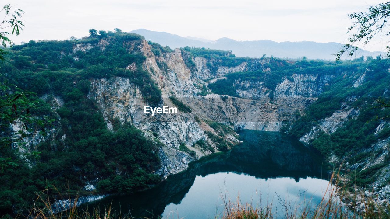 Scenic view of mountains in thailand