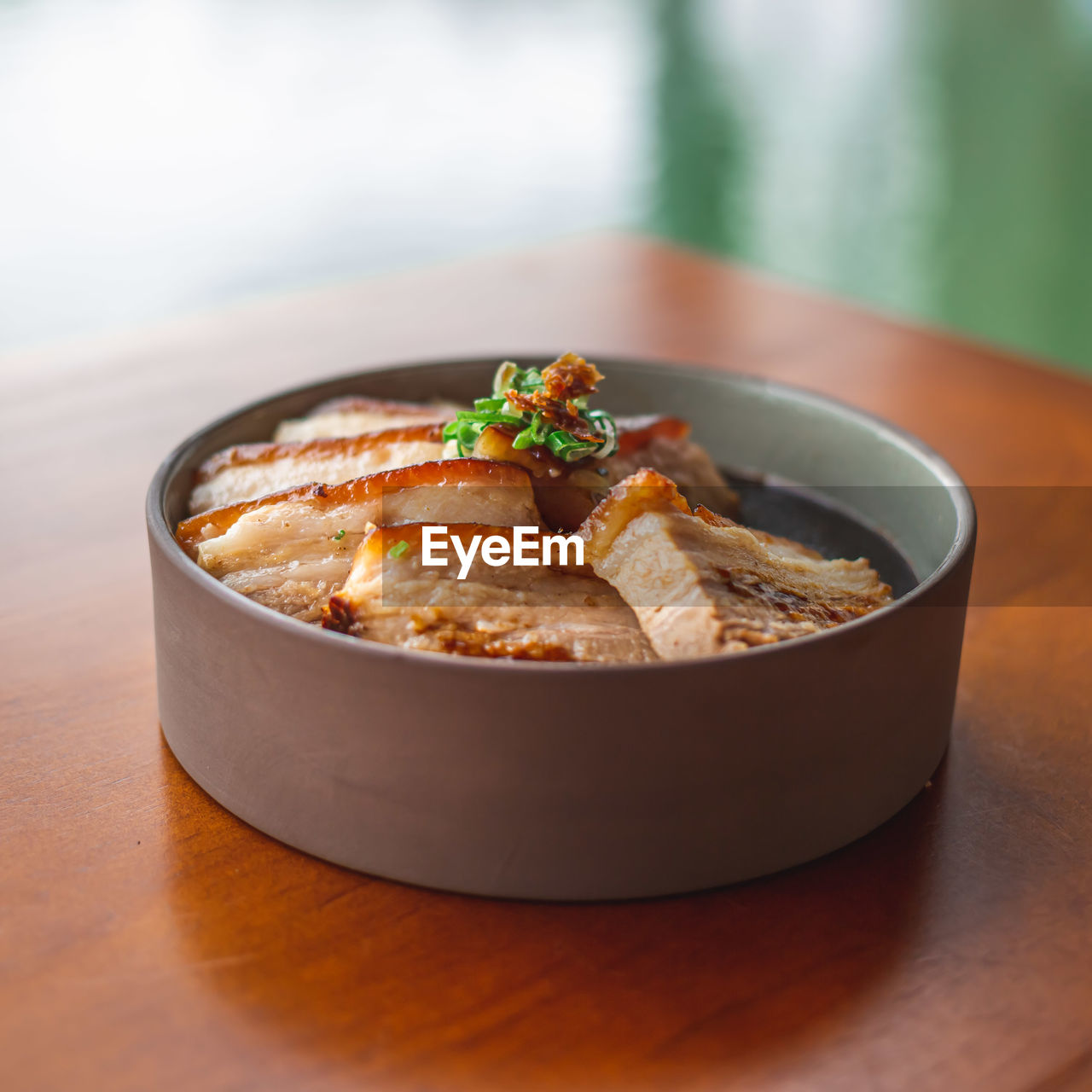 Close-up of food in bowl on table