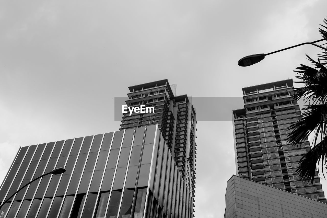 Low angle view of buildings against sky