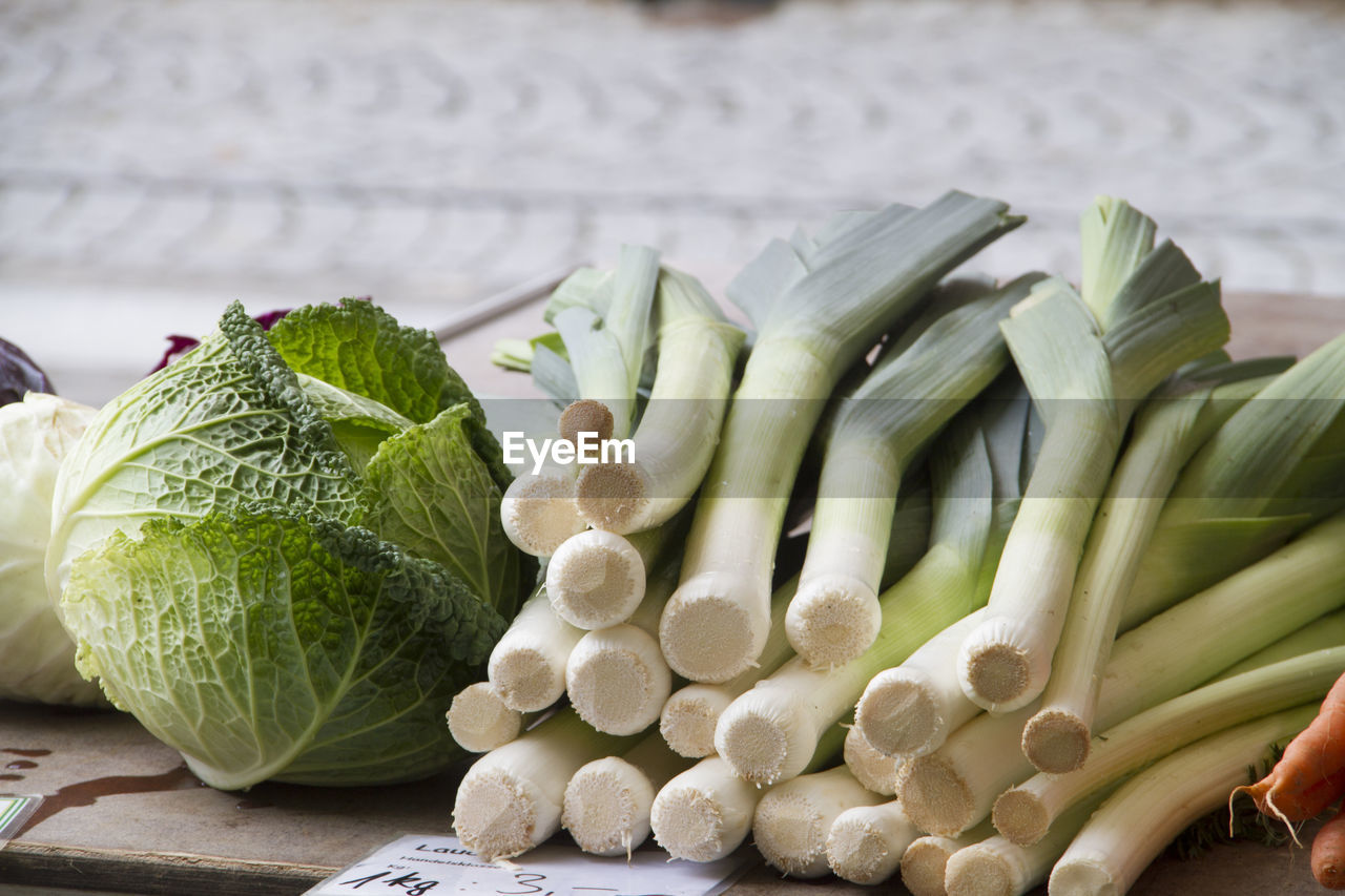 CLOSE-UP OF VEGETABLES IN CONTAINER