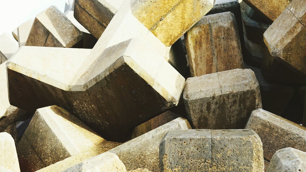 Full frame shot of groyne