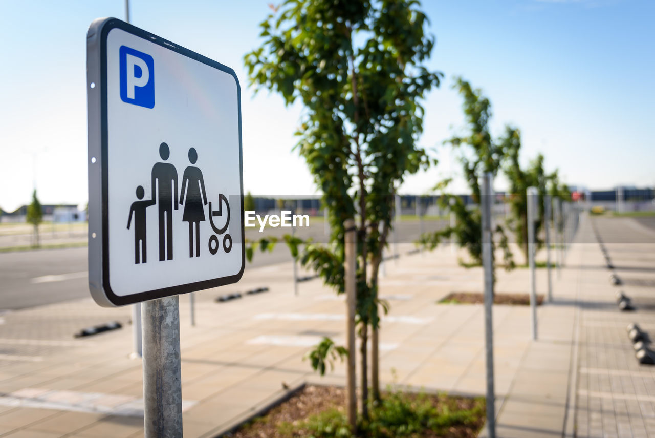 information sign on street