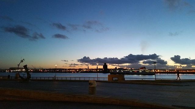 SCENIC VIEW OF SEA AT DUSK