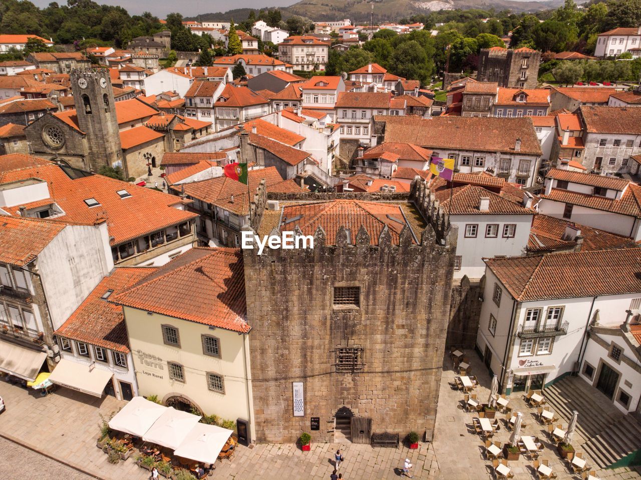 HIGH ANGLE VIEW OF TOWNSCAPE