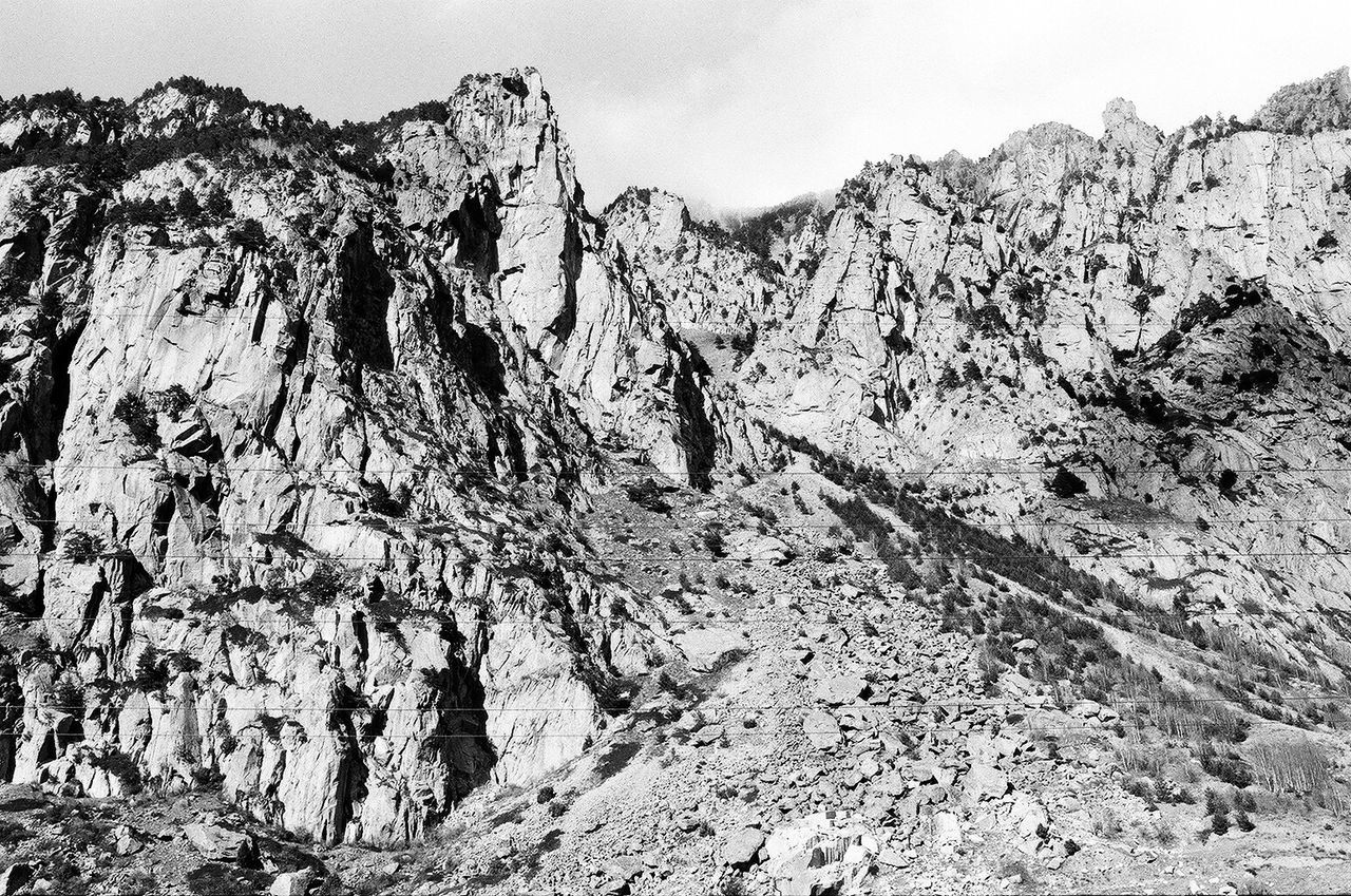 SCENIC VIEW OF MOUNTAINS DURING WINTER