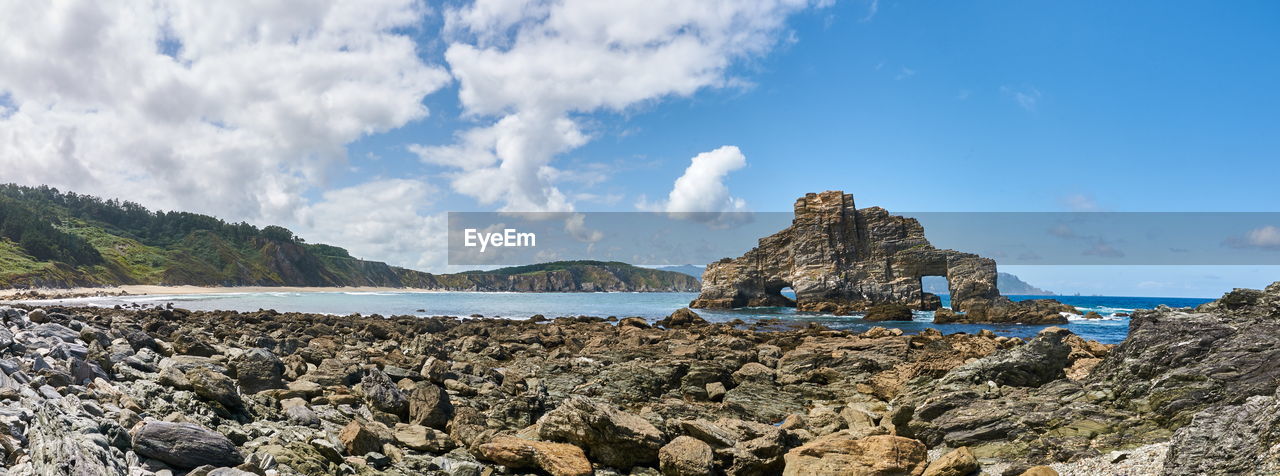 Panoramic view of sea against sky