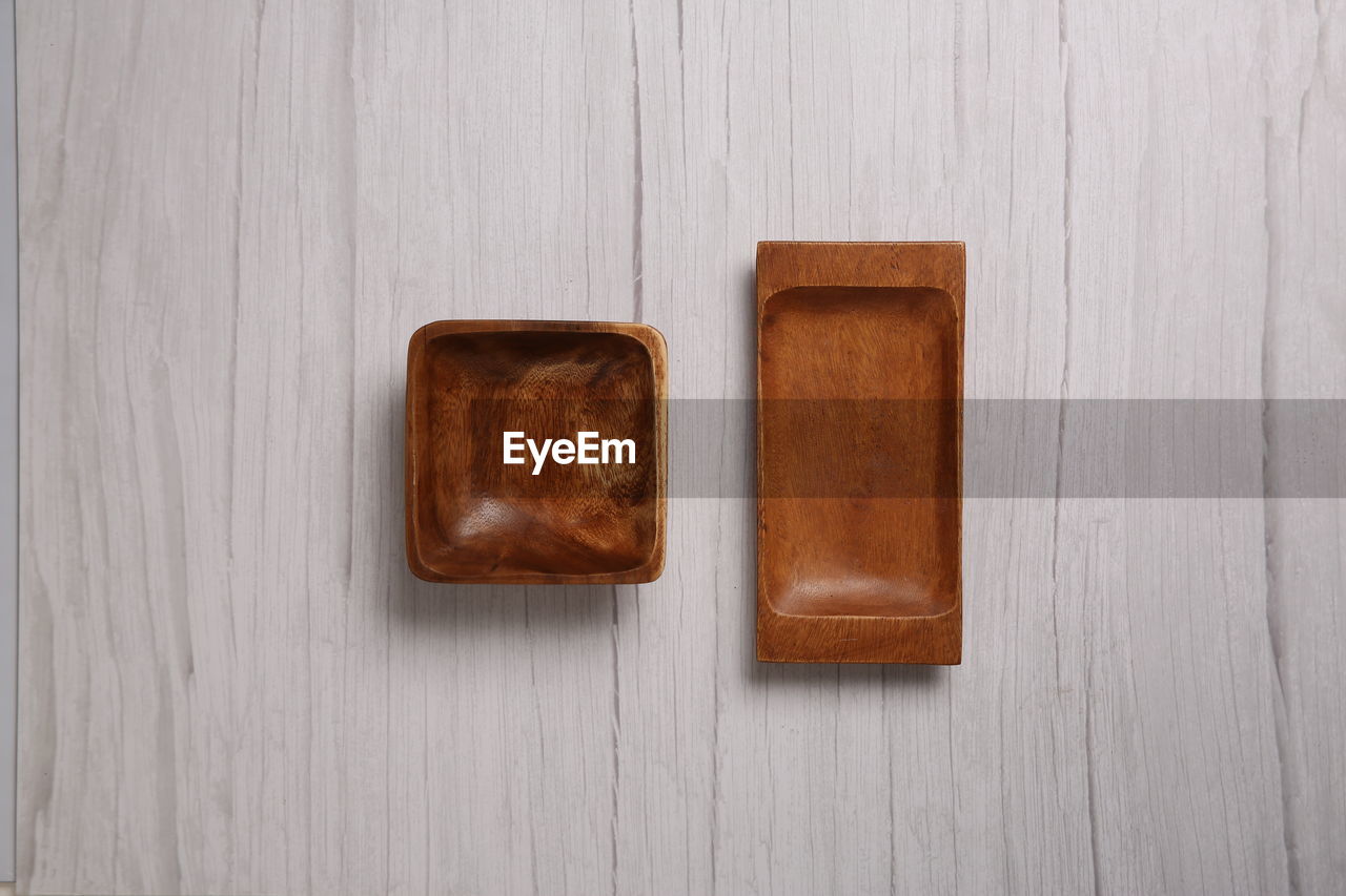 Directly above shot of bowls on table