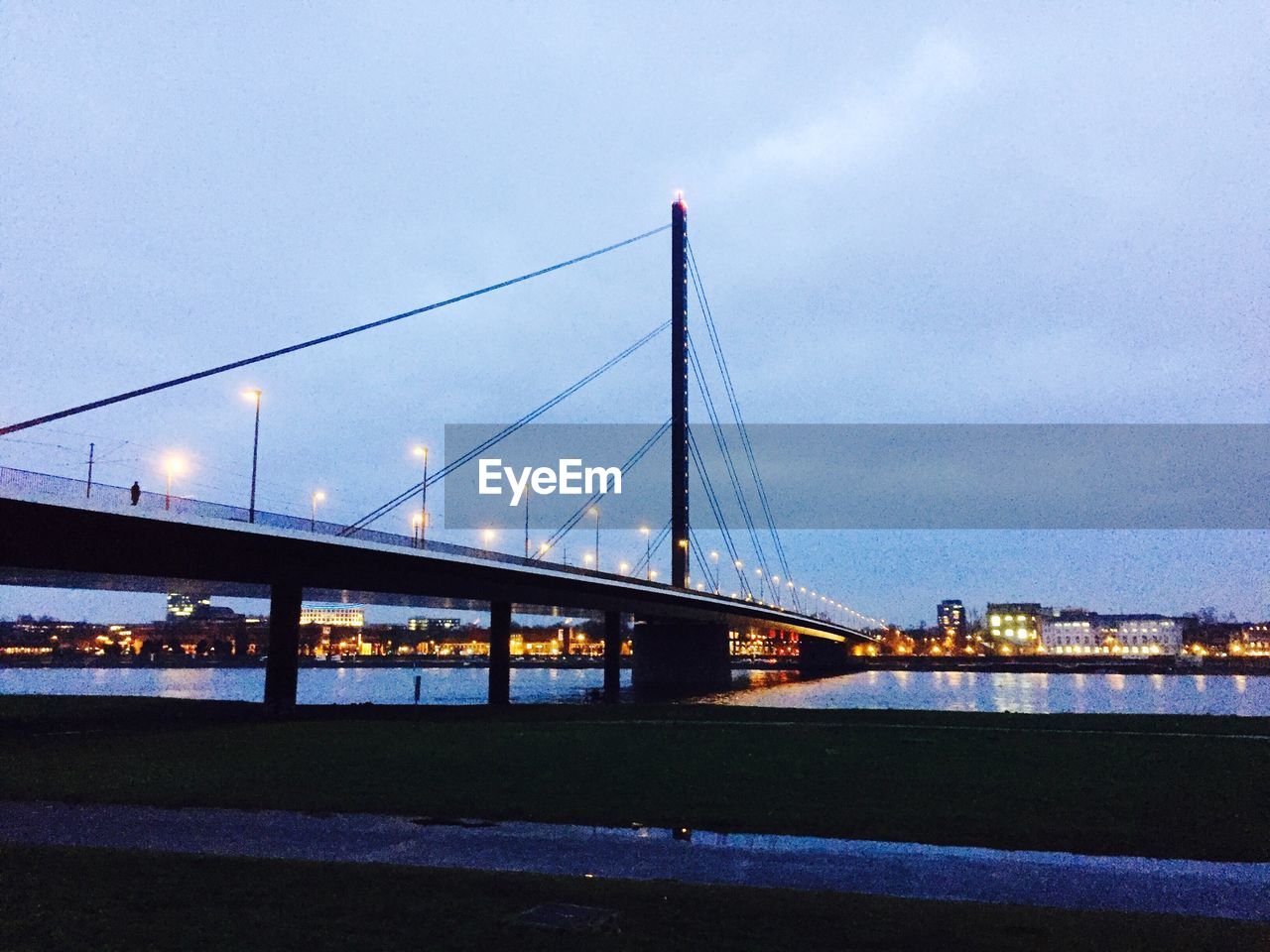 SUSPENSION BRIDGE OVER RIVER