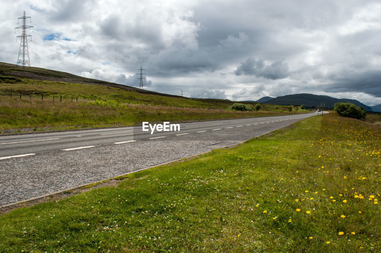 ROAD ON LANDSCAPE AGAINST SKY