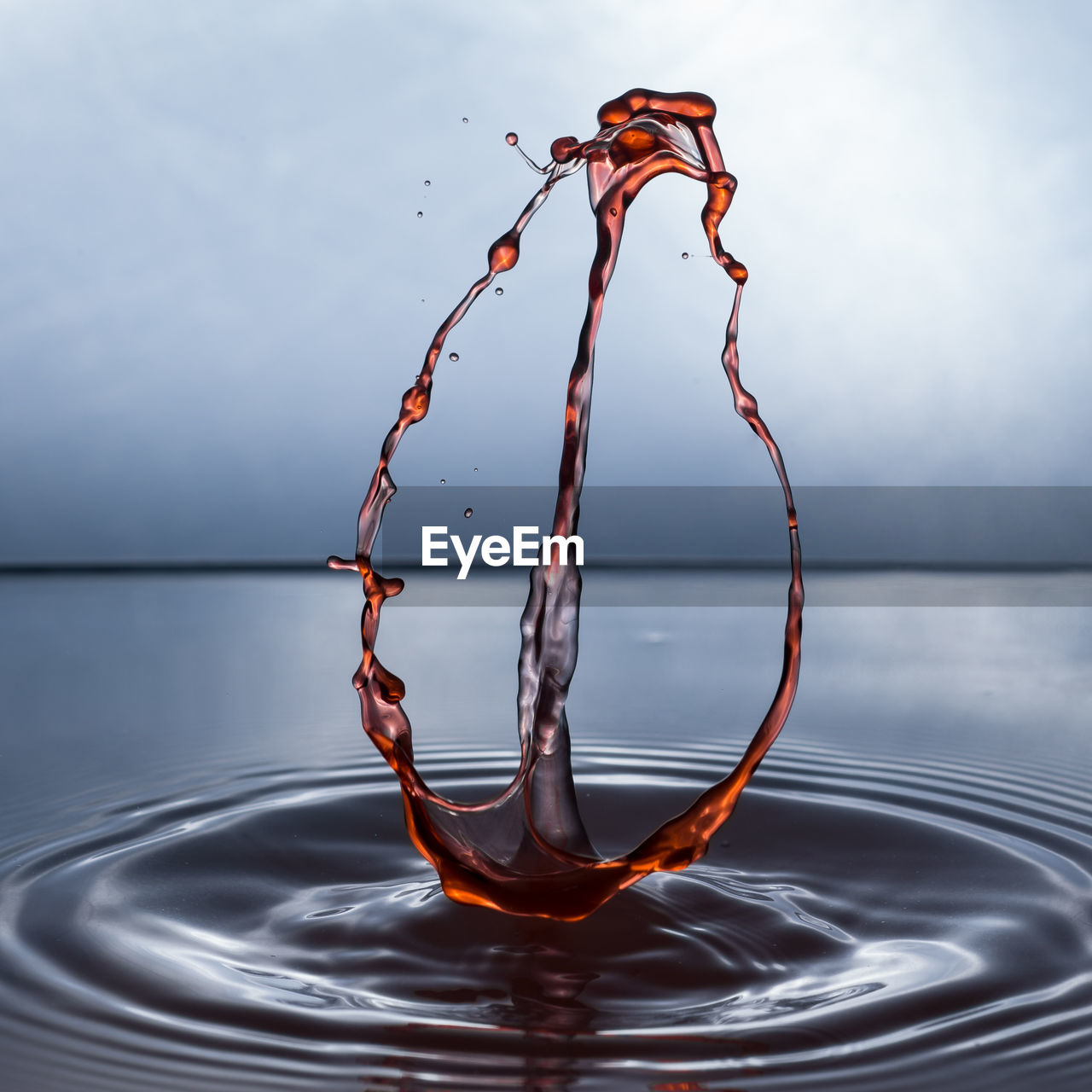 Close-up of rippled water against sky