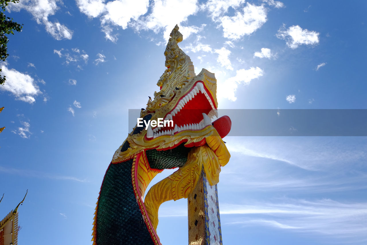 The great naga statuary in phon phisai district, nongkhai, thailand