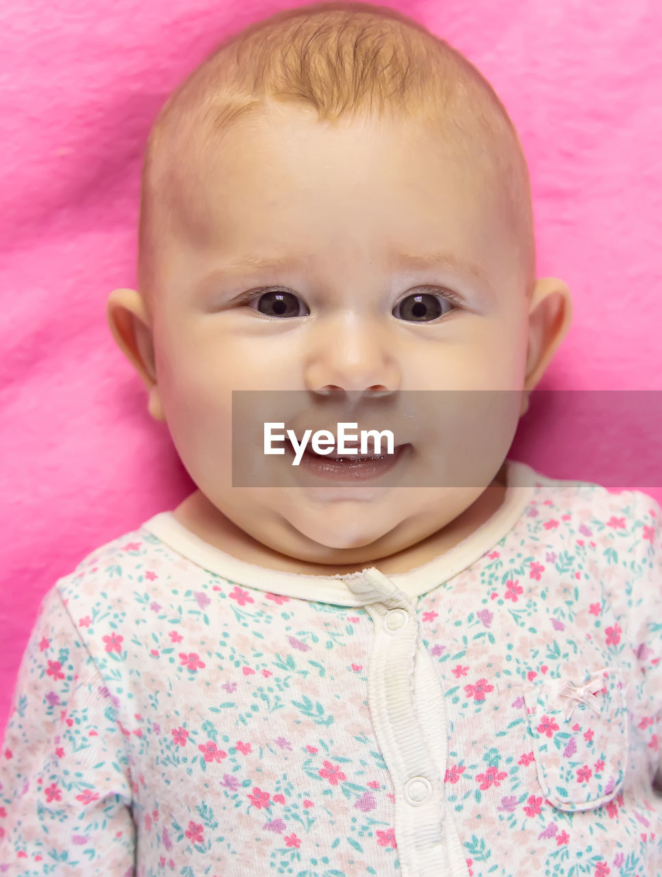 close-up portrait of cute baby boy