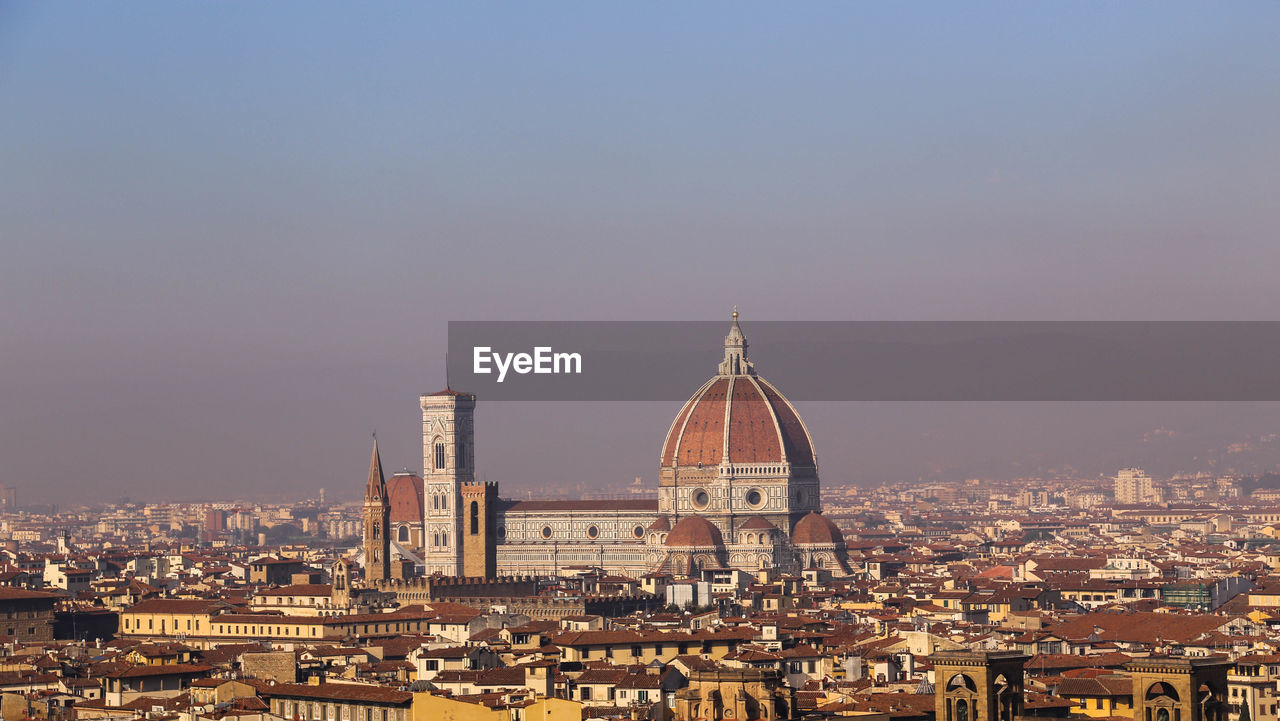 High angle view of florence cityscape