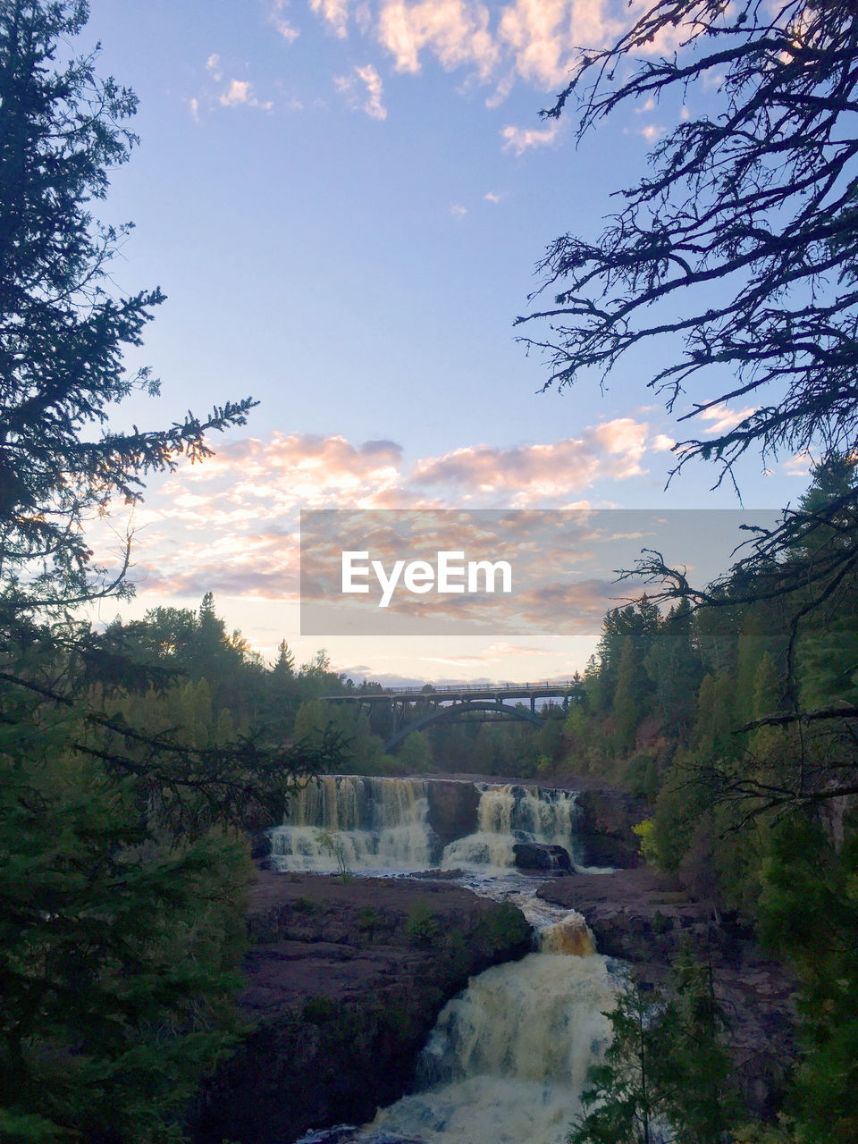 SCENIC VIEW OF WATERFALL