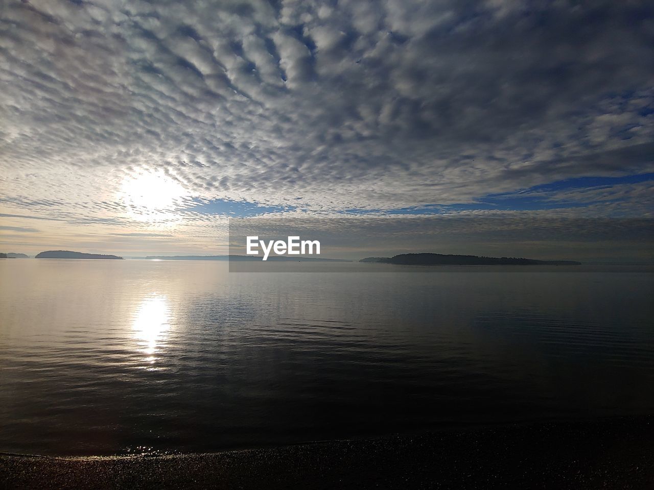 SCENIC VIEW OF SEA DURING SUNSET