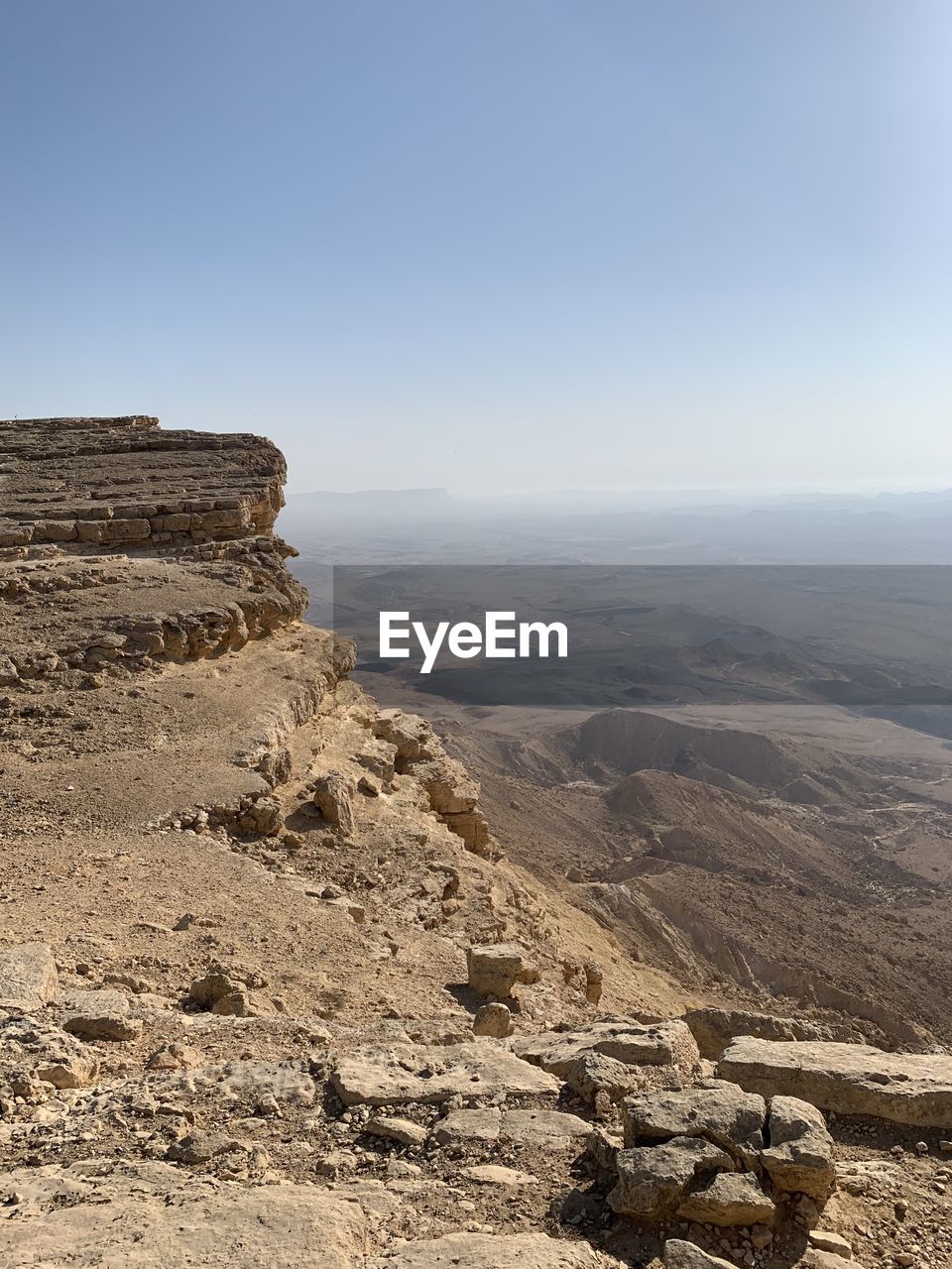 Scenic view of landscape against clear sky