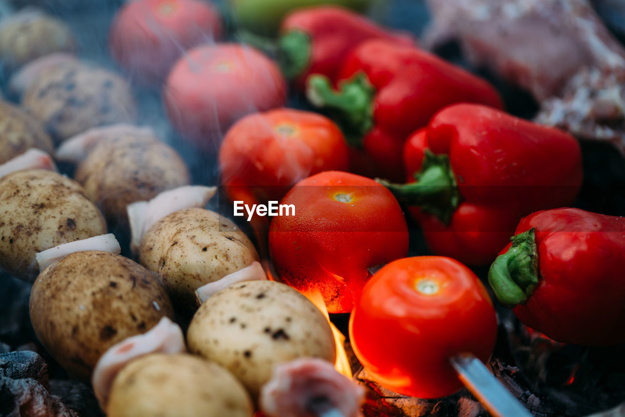 CLOSE-UP OF FRESH TOMATOES