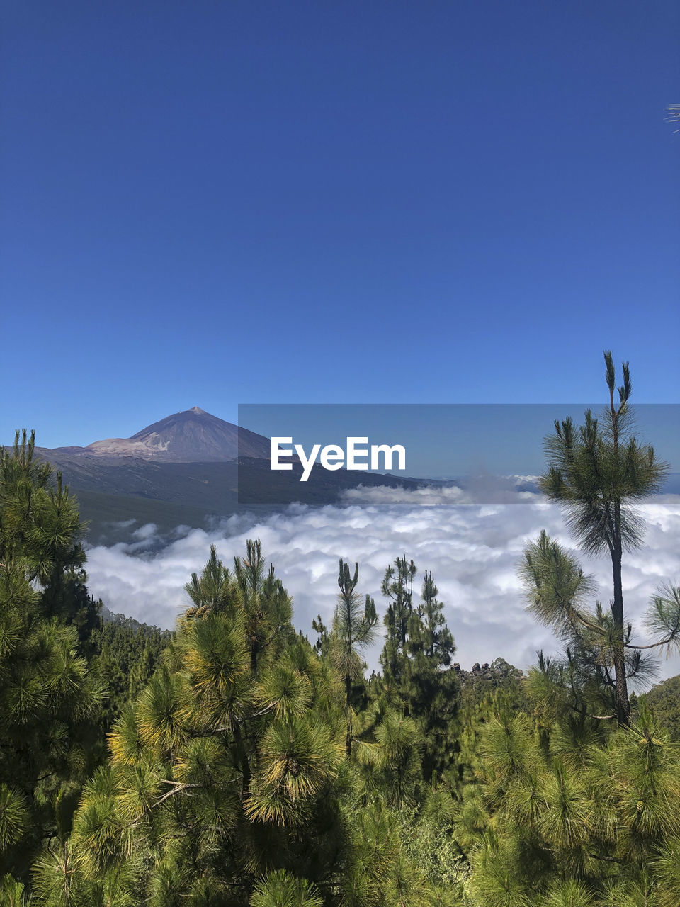 Scenic view of mountains against clear sky