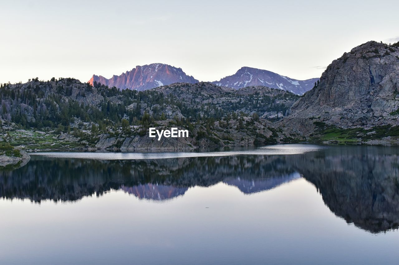 Seneca lake in the wind river range, rocky mountains, wyoming titcomb basin elkhart park trailhead 