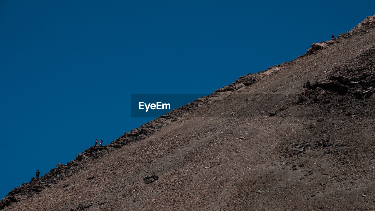 LOW ANGLE VIEW OF DESERT AGAINST CLEAR SKY