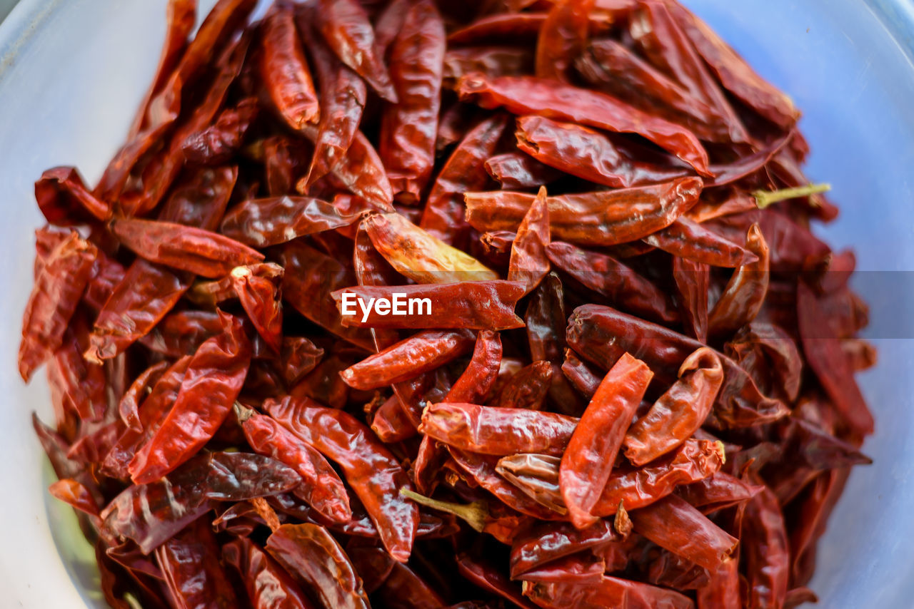 Close-up of red chili peppers