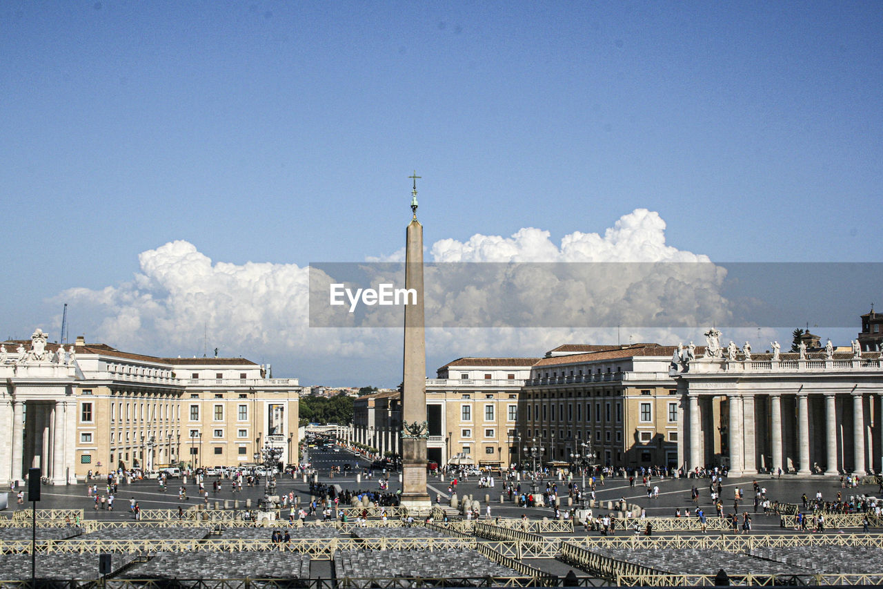 Buildings in city against sky. piazza san pietro. vatican city. rome, italy 2013
