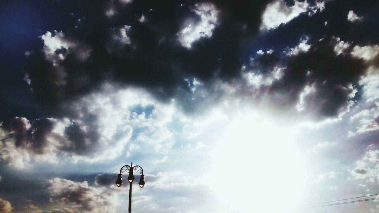 Low angle view of cloudy sky