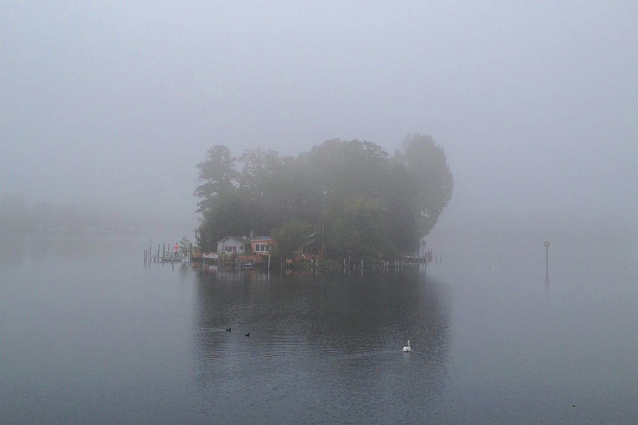 Small island in water