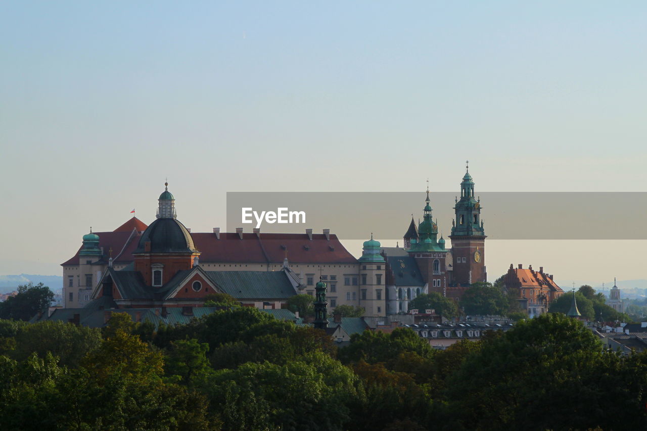Wawel castle in kraków on summer.