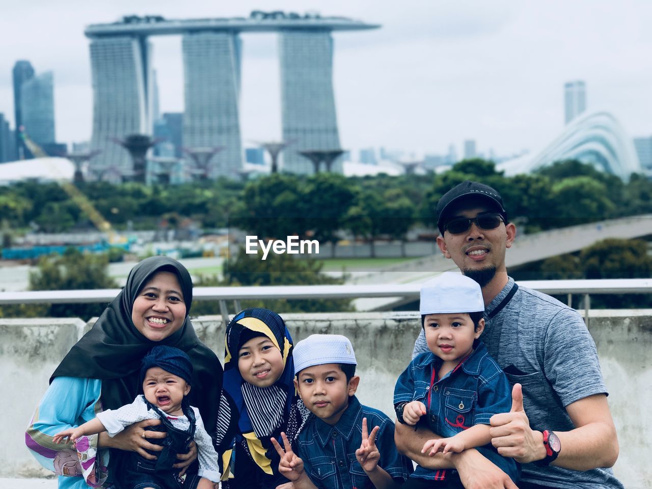 Portrait of smiling family