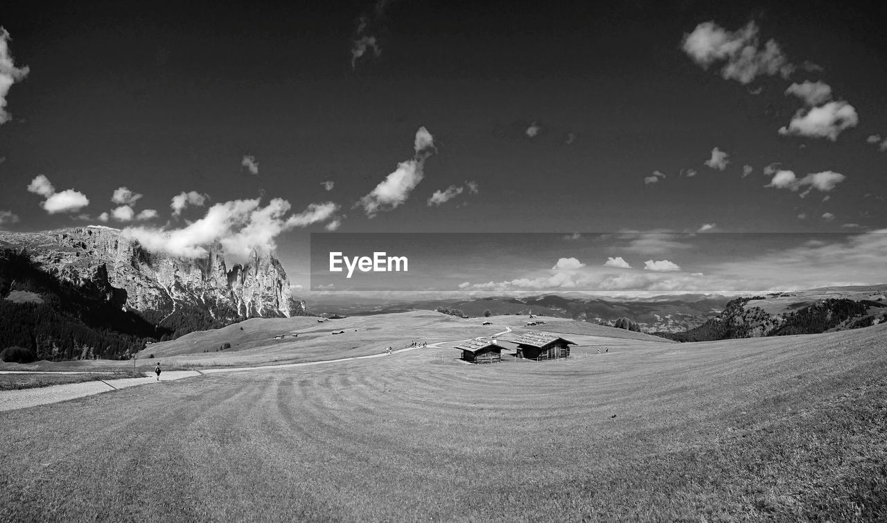 SCENIC VIEW OF SNOWCAPPED FIELD AGAINST SKY