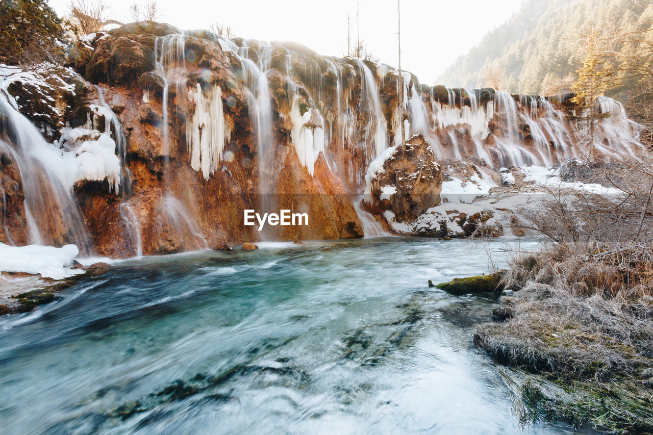 SCENIC VIEW OF WATERFALL