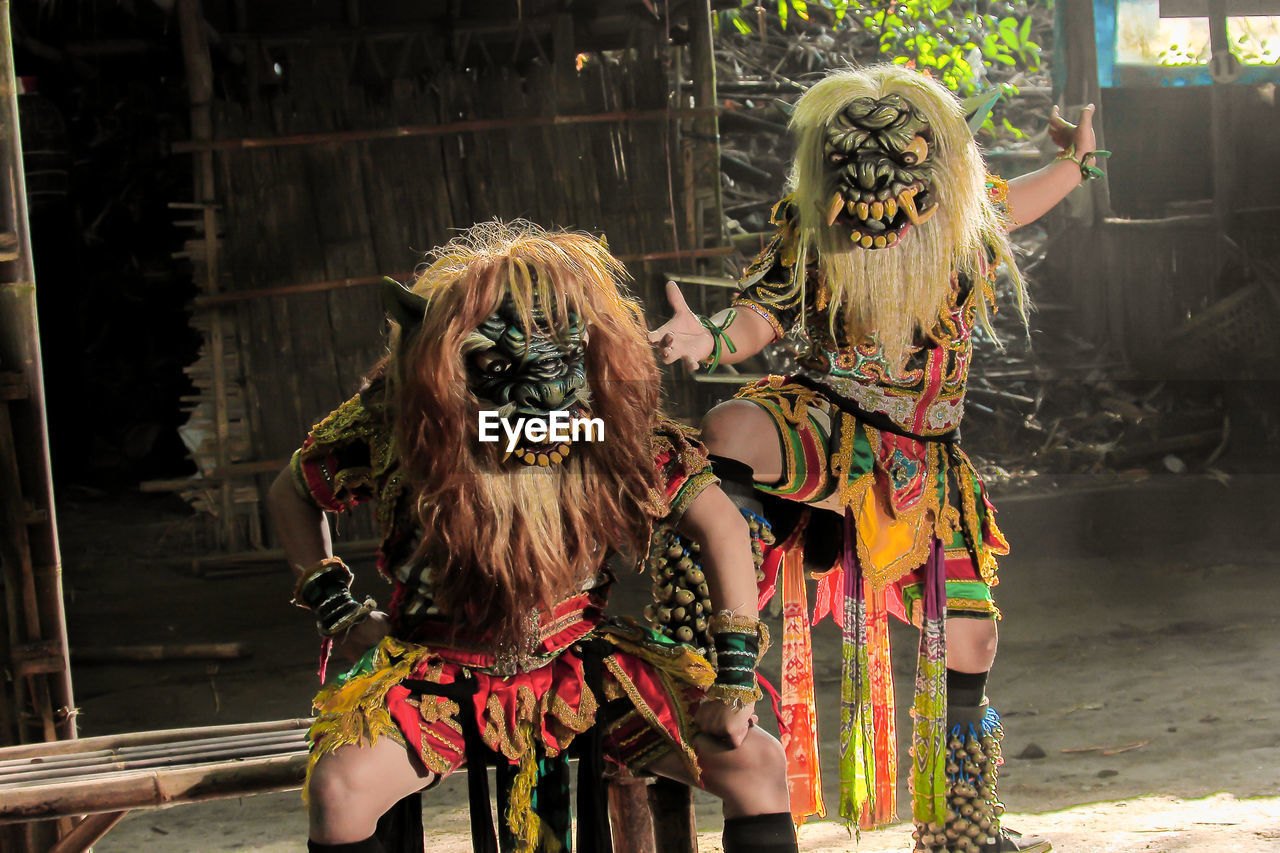 A mask traditional javanese dance 