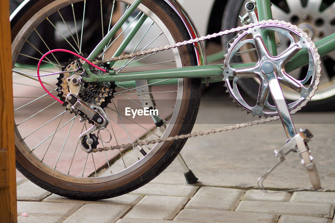 Close-up of bicycle