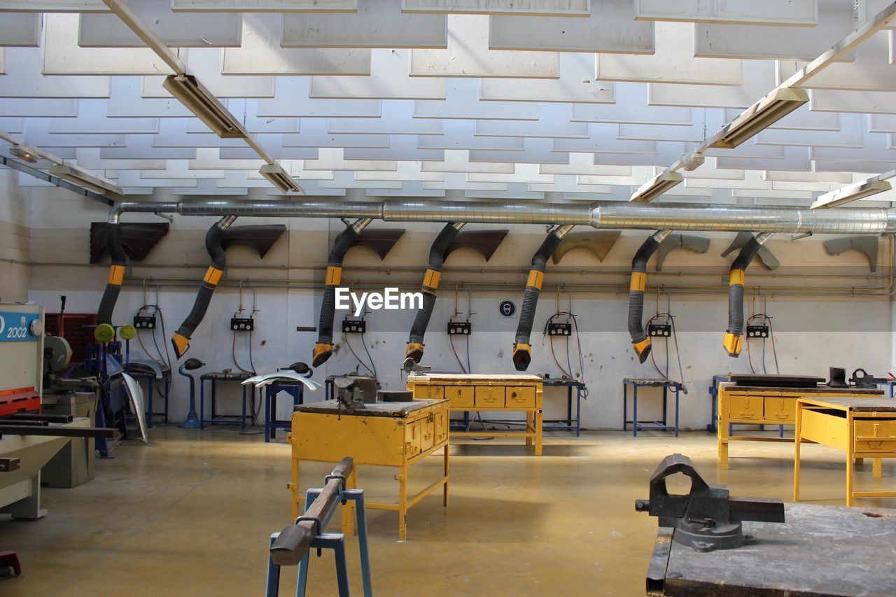 VIEW OF AN EMPTY SEATS IN WAREHOUSE