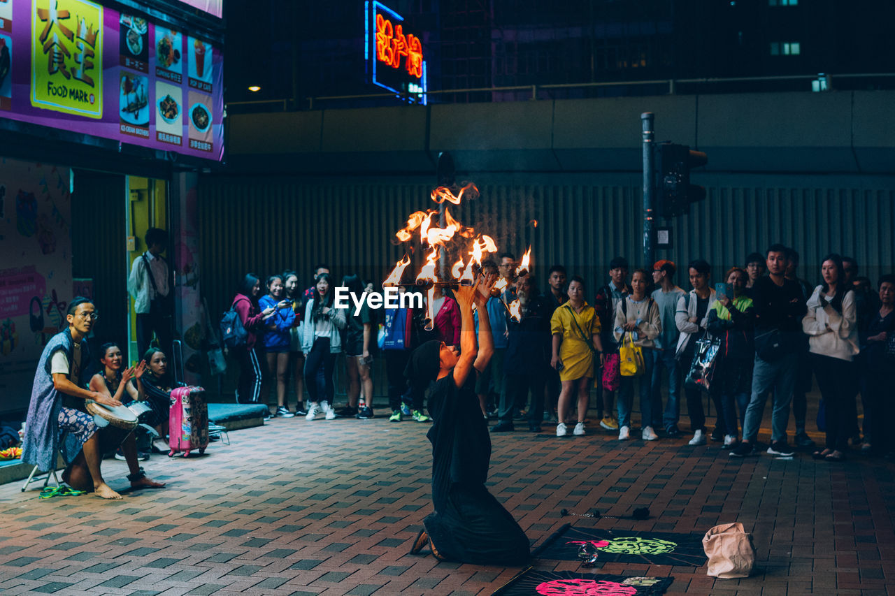 GROUP OF PEOPLE AT CONCERT