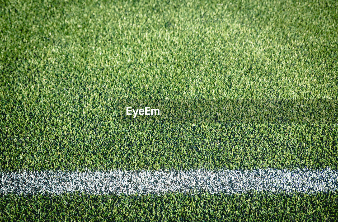 Full frame shot of soccer field