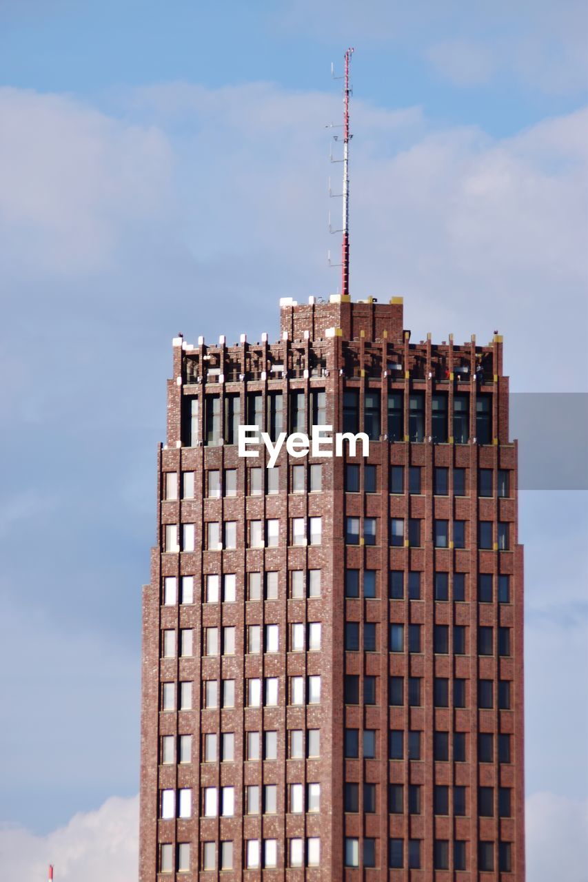 Low angle view of building against sky