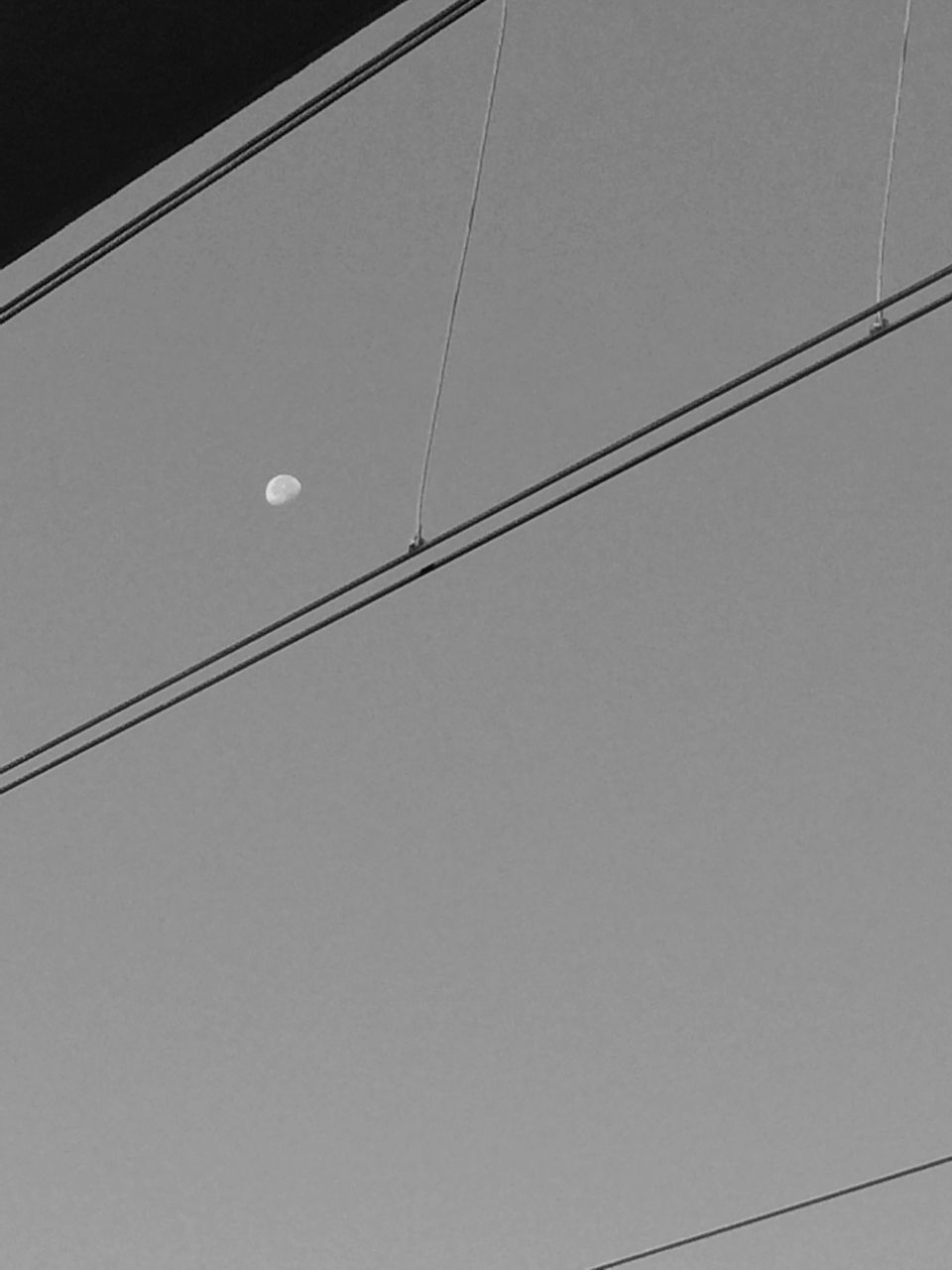 LOW ANGLE VIEW OF MOON AGAINST SKY