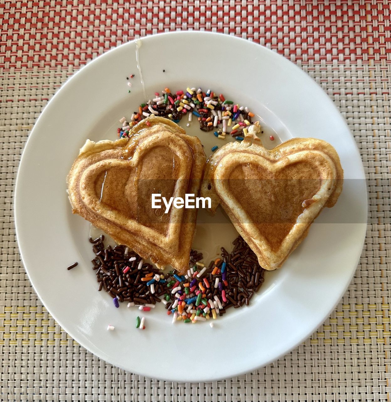 food and drink, food, plate, breakfast, meal, dessert, sweet food, dish, baked, toast, indoors, bread, sweet, no people, freshness, toasted bread, heart shape, snack, directly above, high angle view, cake, positive emotion, produce, emotion, healthy eating, love