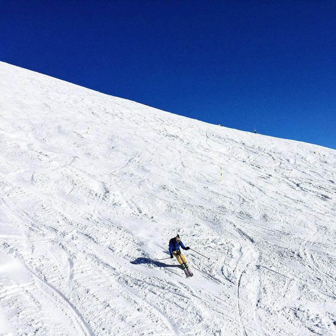 Person skiing on snow