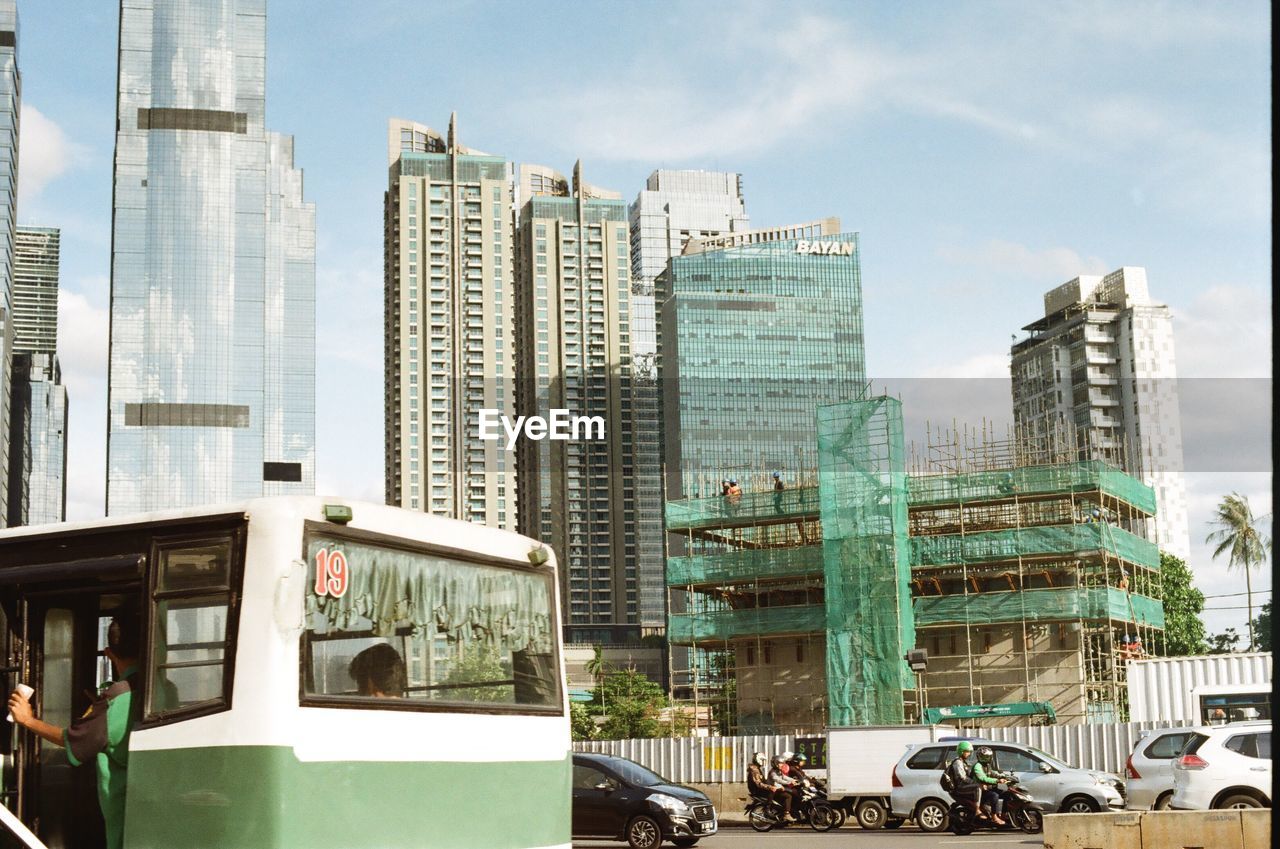 MODERN BUILDINGS AGAINST SKY