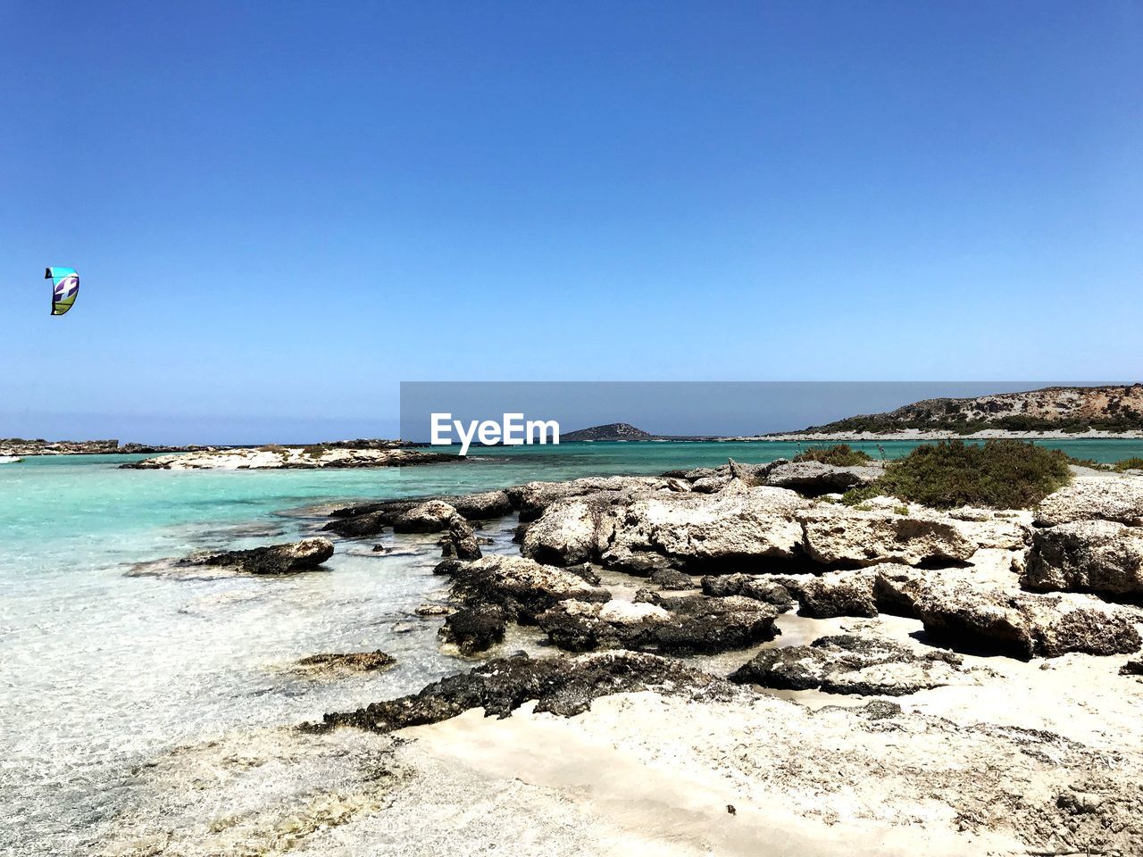 SCENIC VIEW OF BEACH AGAINST CLEAR SKY