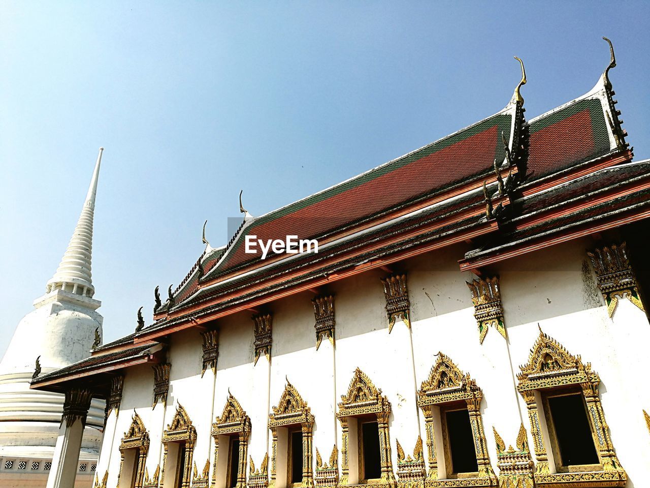 LOW ANGLE VIEW OF A TEMPLE