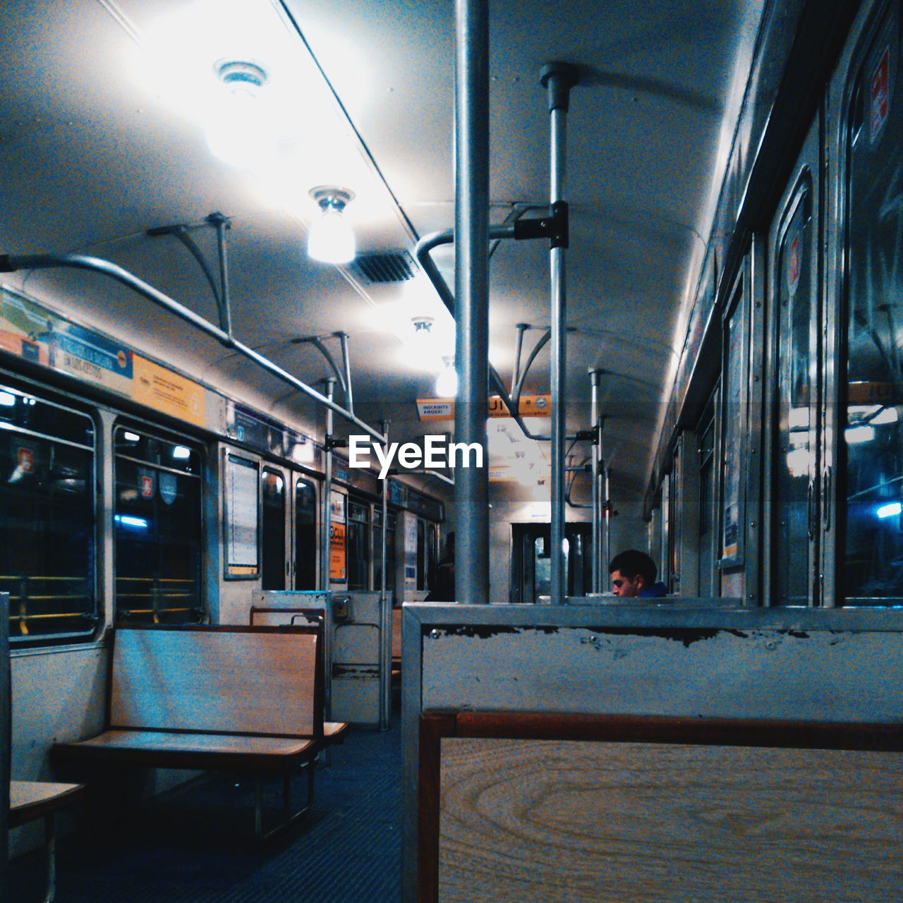 VIEW OF EMPTY SUBWAY