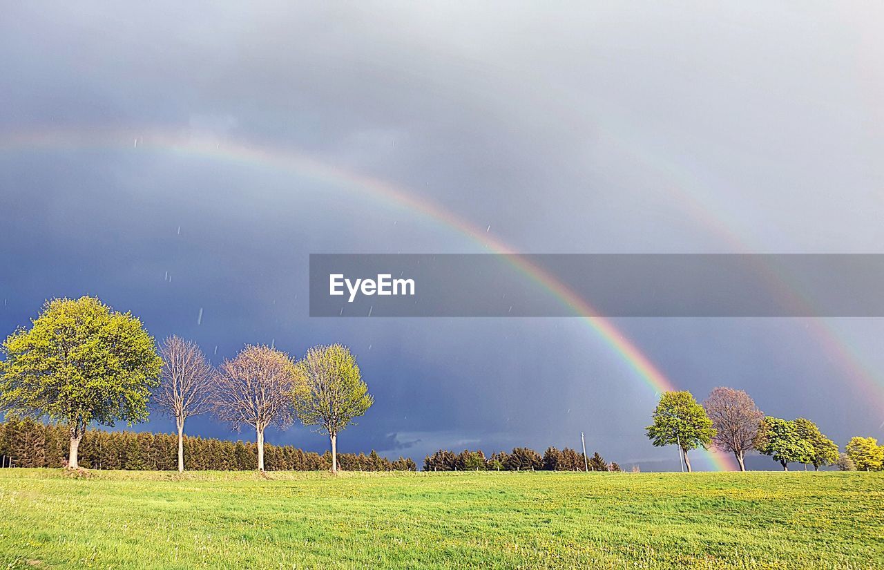 RAINBOW OVER FIELD