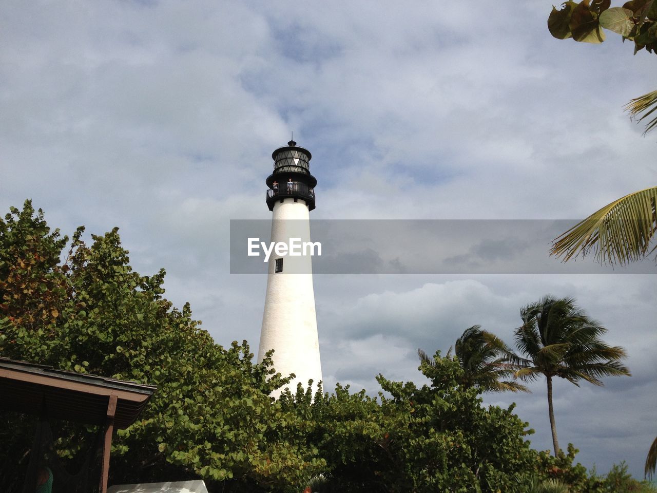 lighthouse by sea against sky