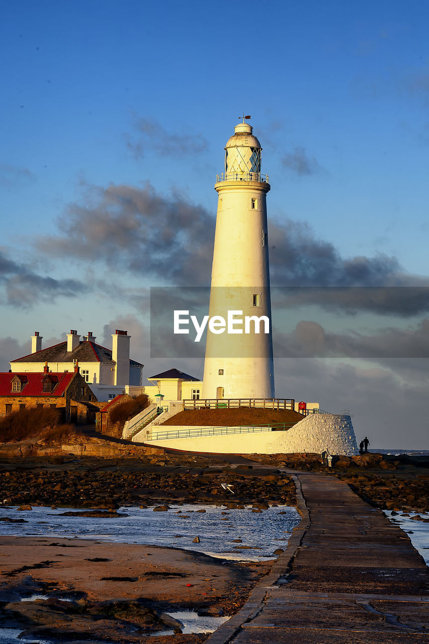 The lighthouse at whitley bay